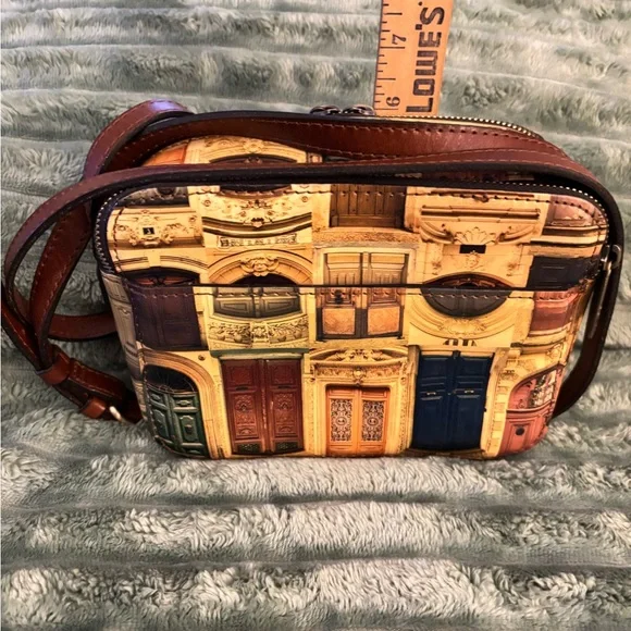 PATRICIA NASH RIMINI DOUBLE ZIP BOX SMALL LEATHER CROSSBODY - Picture 4 of 15